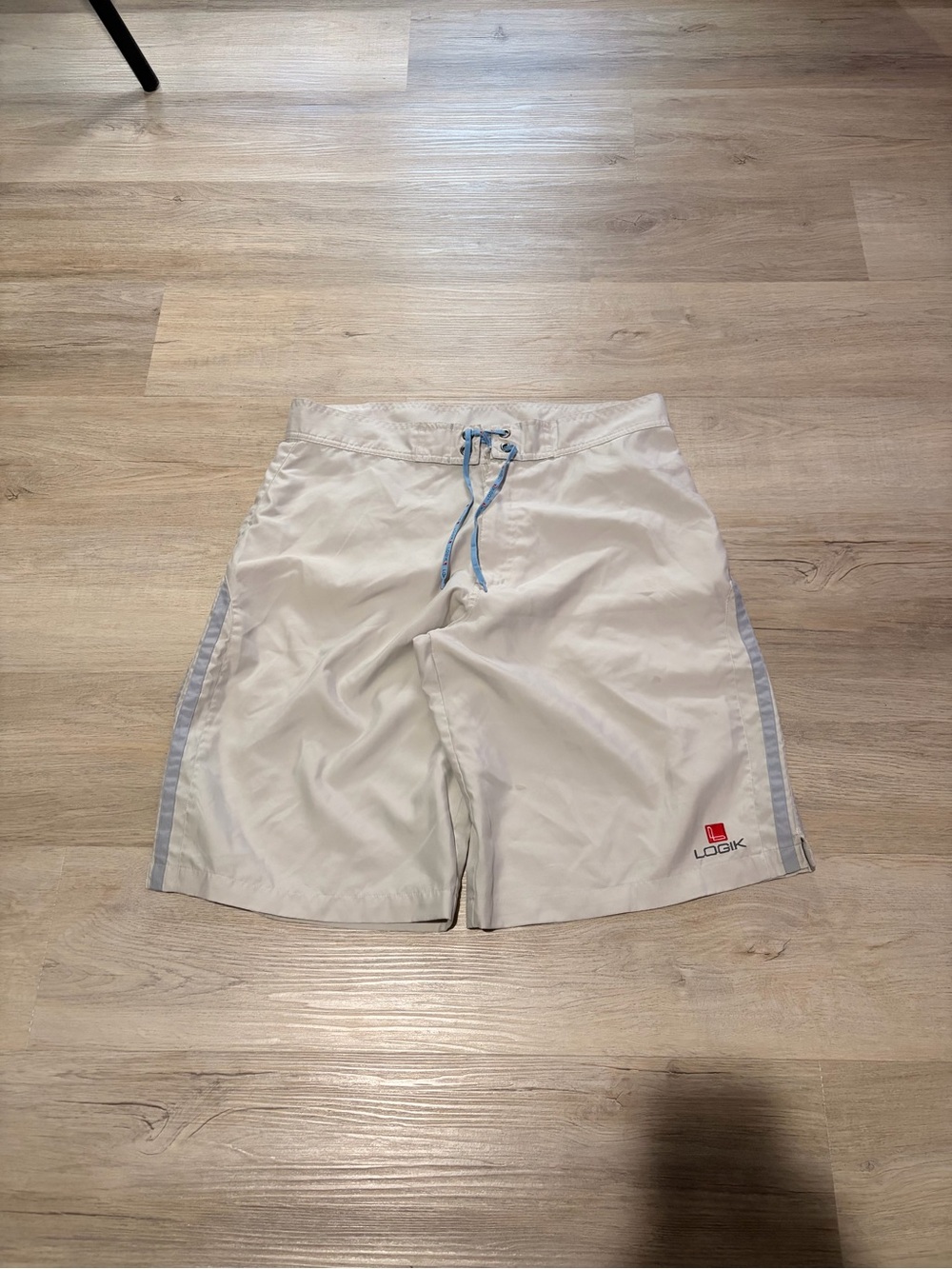 Y2k Swim shorts Logik white and blue
